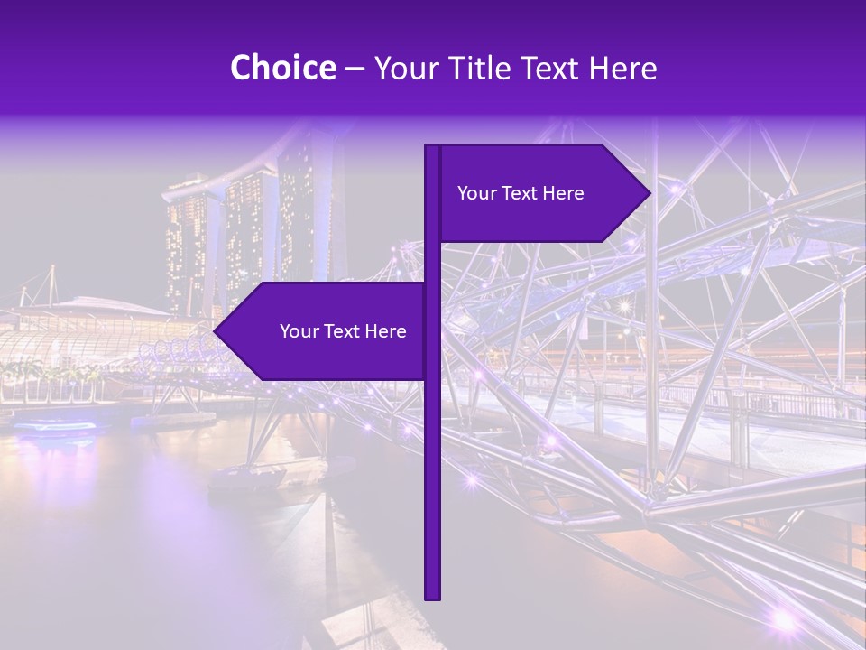 A Bridge That Is Over A Body Of Water PowerPoint Template
