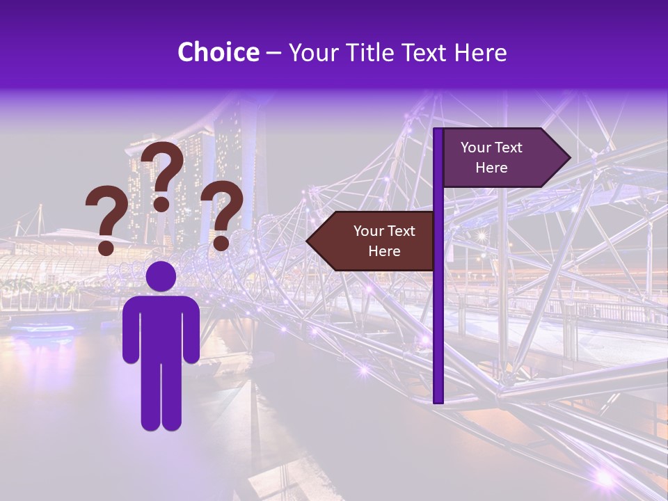 A Bridge That Is Over A Body Of Water PowerPoint Template