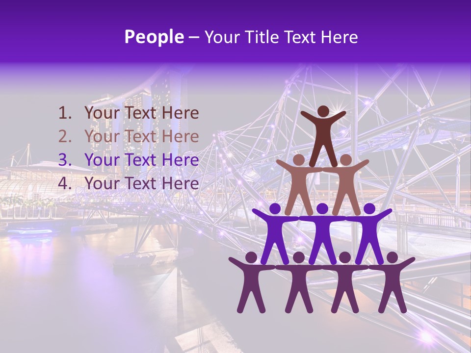 A Bridge That Is Over A Body Of Water PowerPoint Template