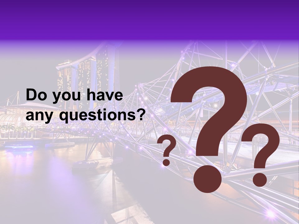 A Bridge That Is Over A Body Of Water PowerPoint Template