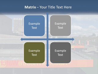 A Picture Of A Building With A Sky Background PowerPoint Template