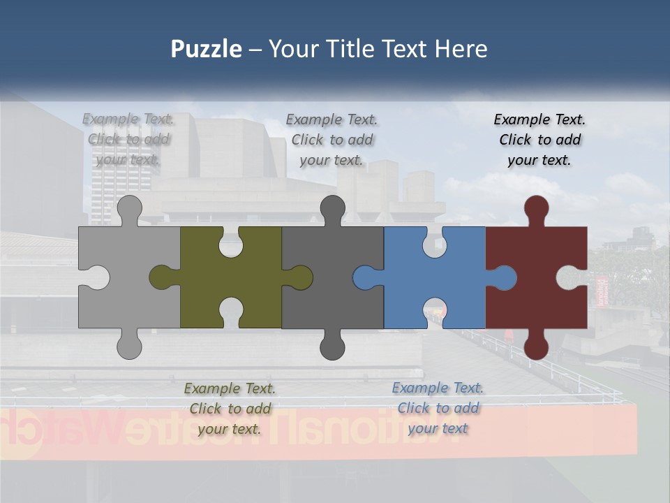 A Picture Of A Building With A Sky Background PowerPoint Template