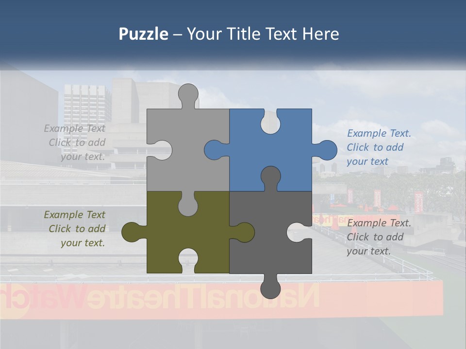 A Picture Of A Building With A Sky Background PowerPoint Template