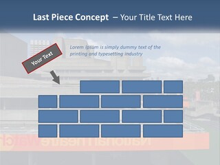 A Picture Of A Building With A Sky Background PowerPoint Template