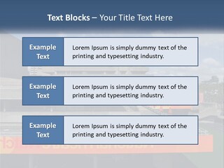 A Picture Of A Building With A Sky Background PowerPoint Template