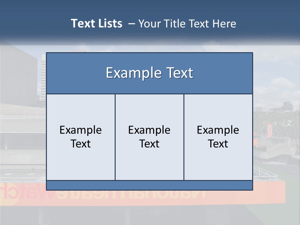 A Picture Of A Building With A Sky Background PowerPoint Template