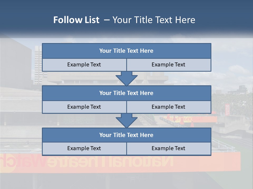 A Picture Of A Building With A Sky Background PowerPoint Template