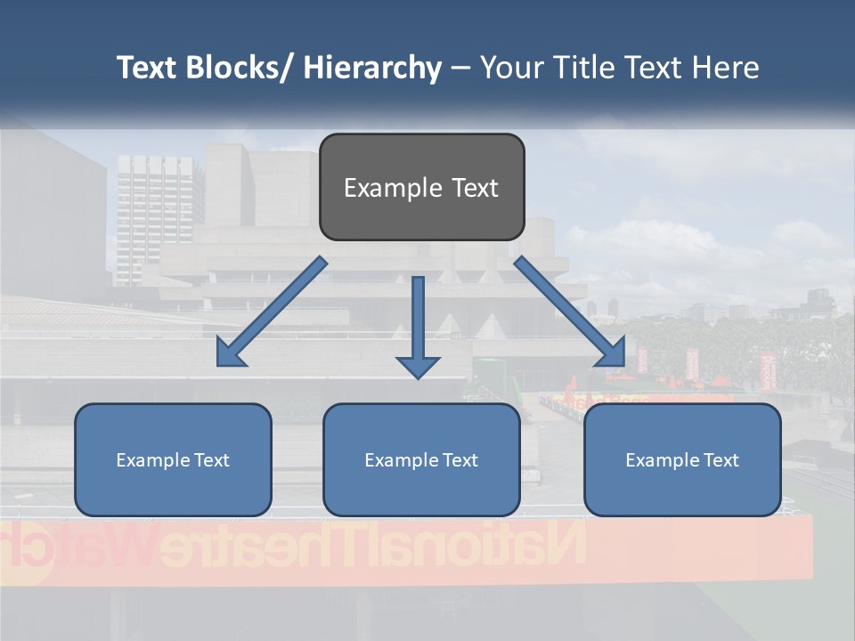 A Picture Of A Building With A Sky Background PowerPoint Template