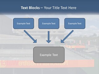 A Picture Of A Building With A Sky Background PowerPoint Template