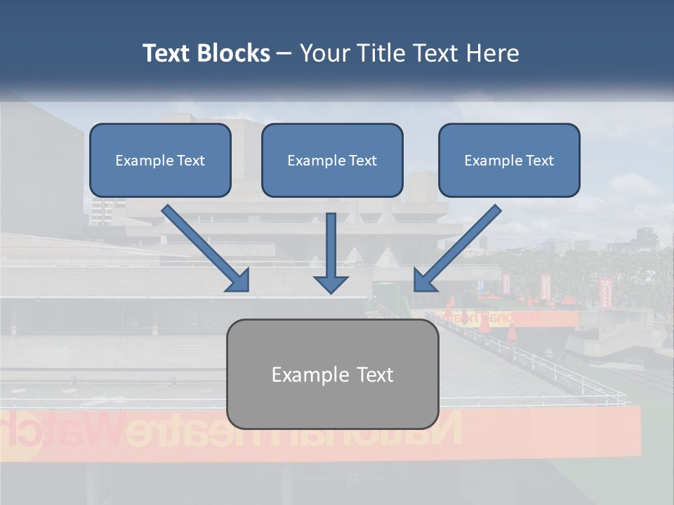 A Picture Of A Building With A Sky Background PowerPoint Template