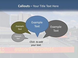 A Picture Of A Building With A Sky Background PowerPoint Template