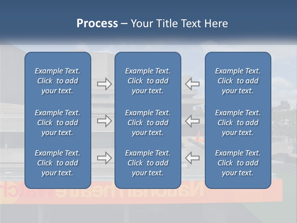 A Picture Of A Building With A Sky Background PowerPoint Template