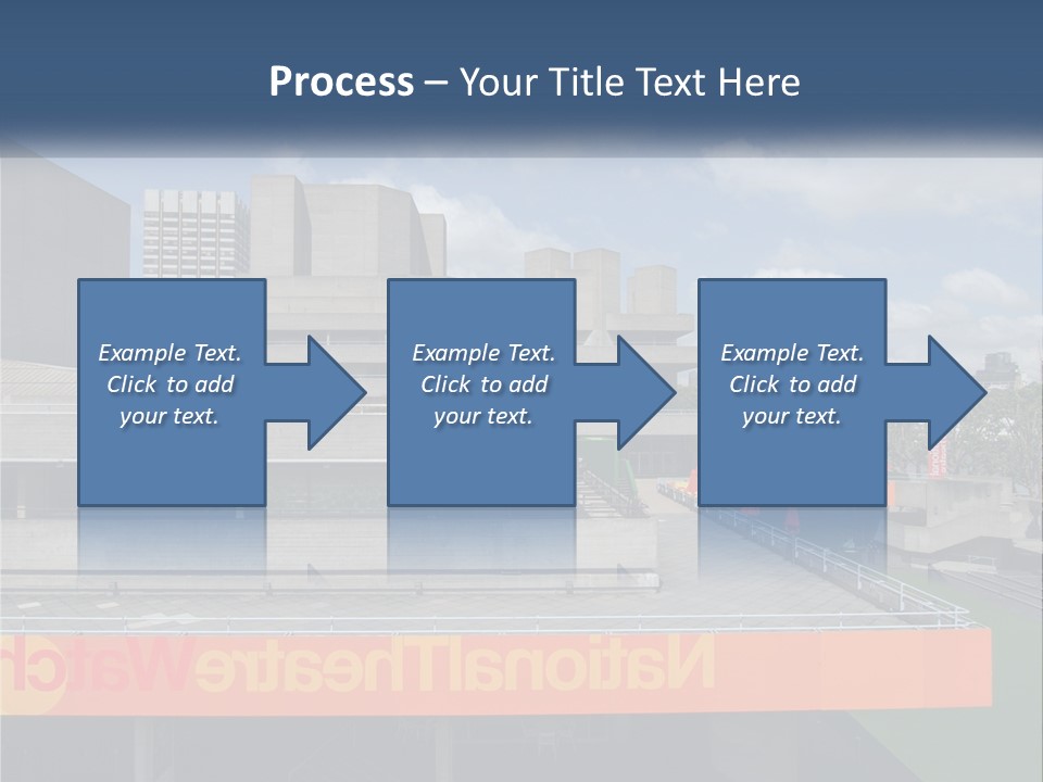 A Picture Of A Building With A Sky Background PowerPoint Template