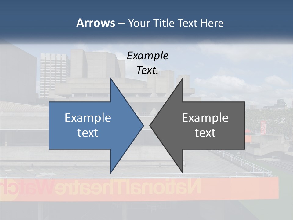 A Picture Of A Building With A Sky Background PowerPoint Template