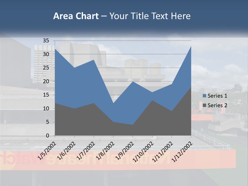 A Picture Of A Building With A Sky Background PowerPoint Template