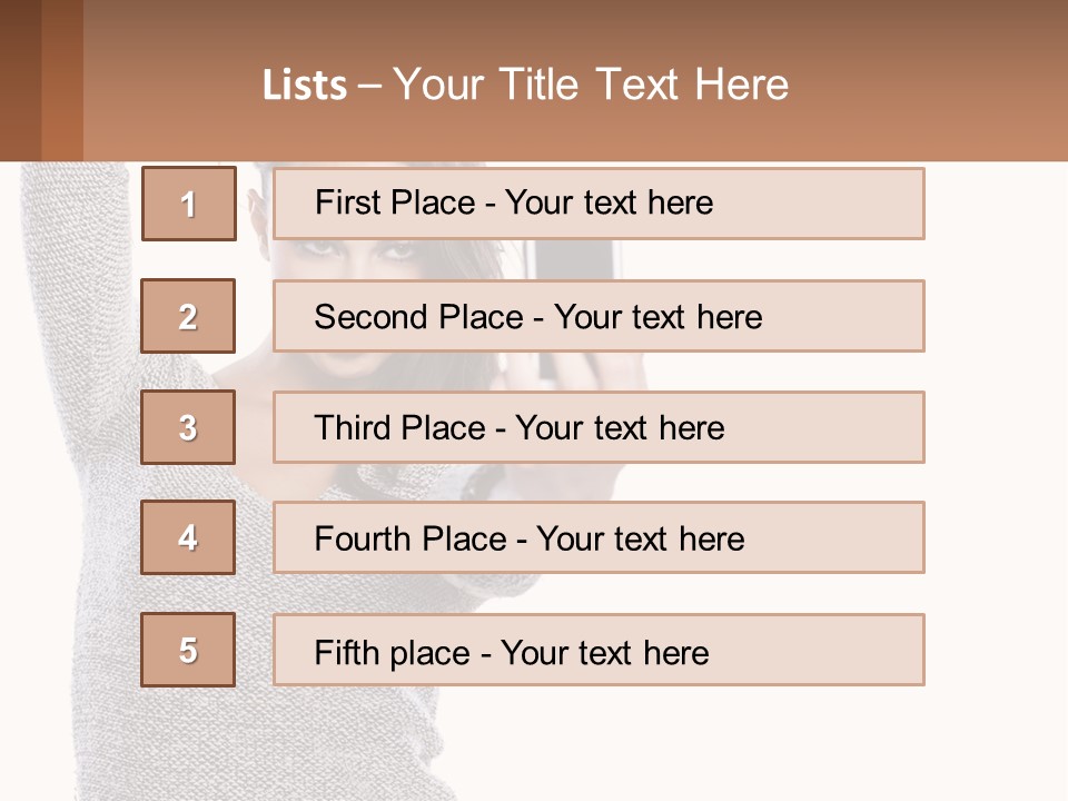 A Woman Taking A Picture With Her Cell Phone PowerPoint Template