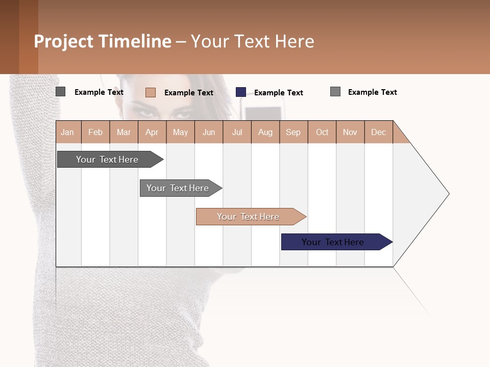 A Woman Taking A Picture With Her Cell Phone PowerPoint Template