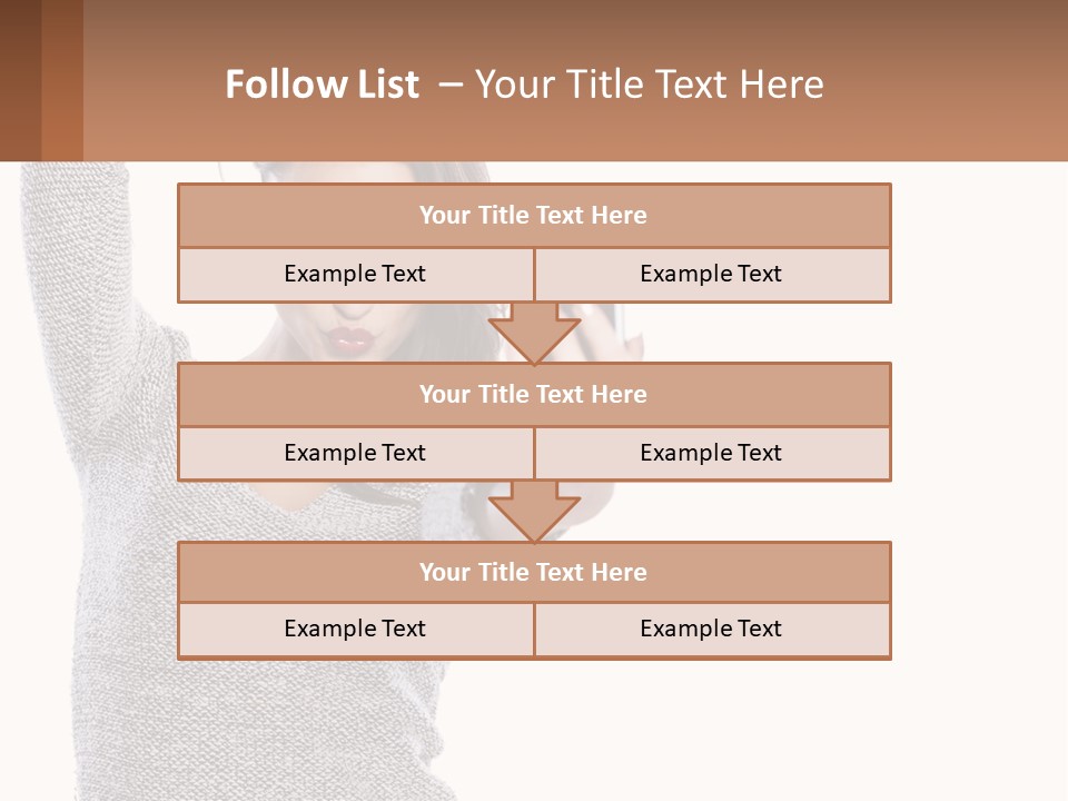 A Woman Taking A Picture With Her Cell Phone PowerPoint Template