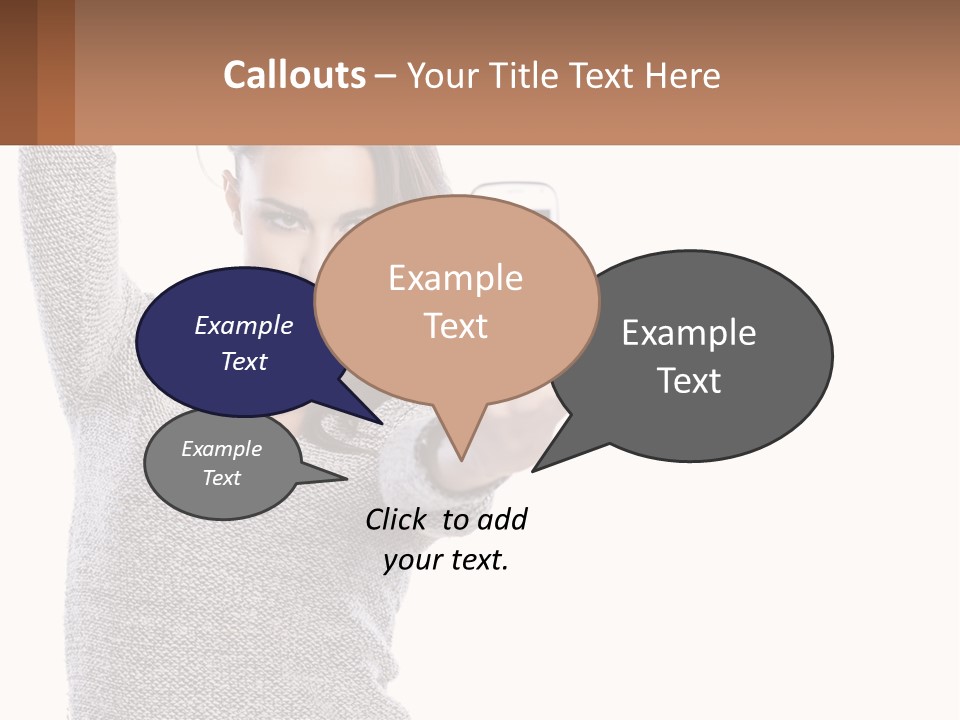 A Woman Taking A Picture With Her Cell Phone PowerPoint Template