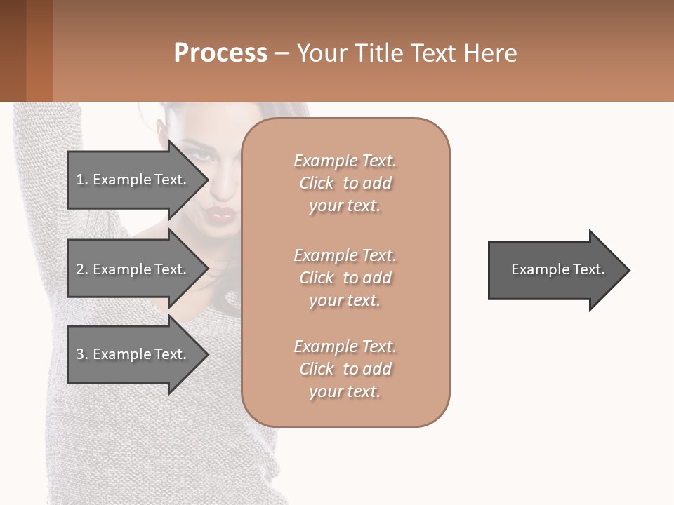 A Woman Taking A Picture With Her Cell Phone PowerPoint Template