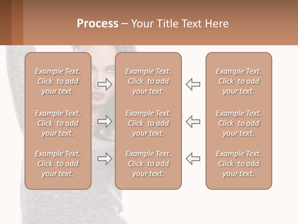 A Woman Taking A Picture With Her Cell Phone PowerPoint Template