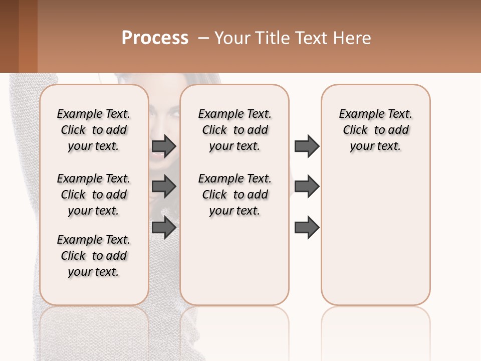 A Woman Taking A Picture With Her Cell Phone PowerPoint Template
