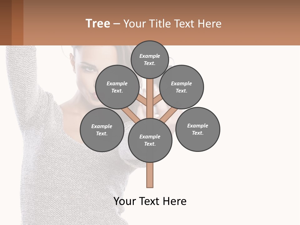 A Woman Taking A Picture With Her Cell Phone PowerPoint Template