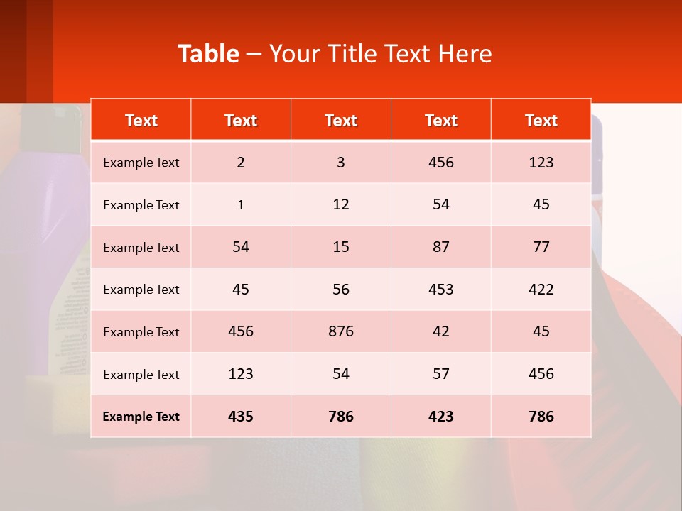 A Group Of Cleaning Supplies With A White Background PowerPoint Template