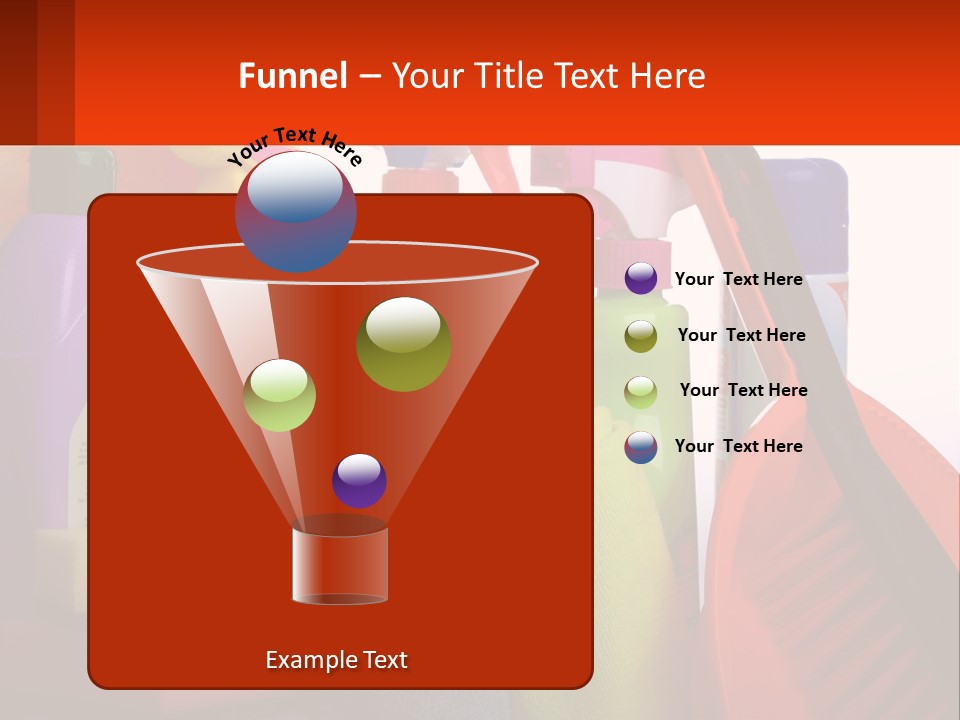 A Group Of Cleaning Supplies With A White Background PowerPoint Template