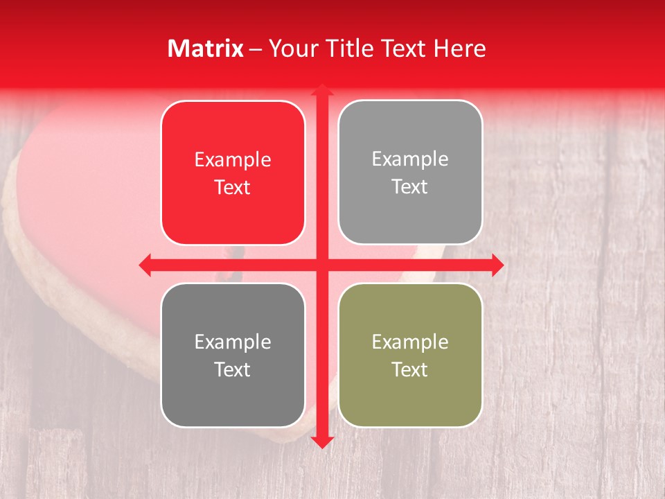 A Heart Shaped Cookie With A Bite Taken Out Of It PowerPoint Template