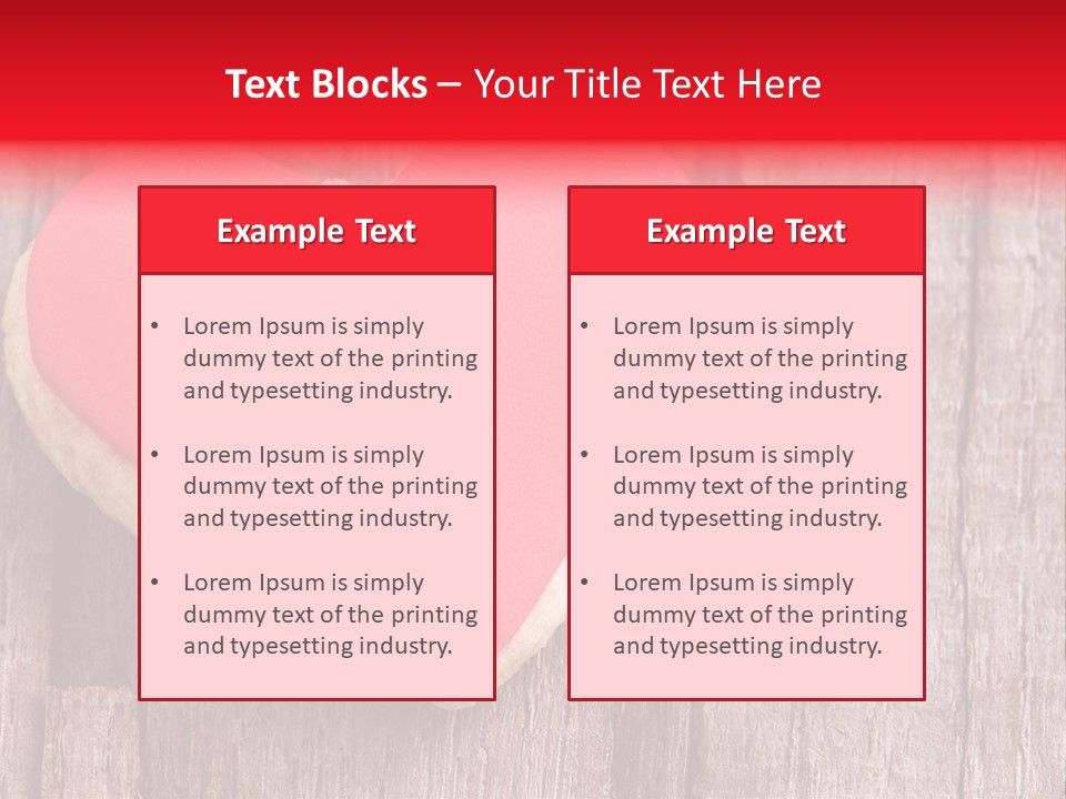 A Heart Shaped Cookie With A Bite Taken Out Of It PowerPoint Template