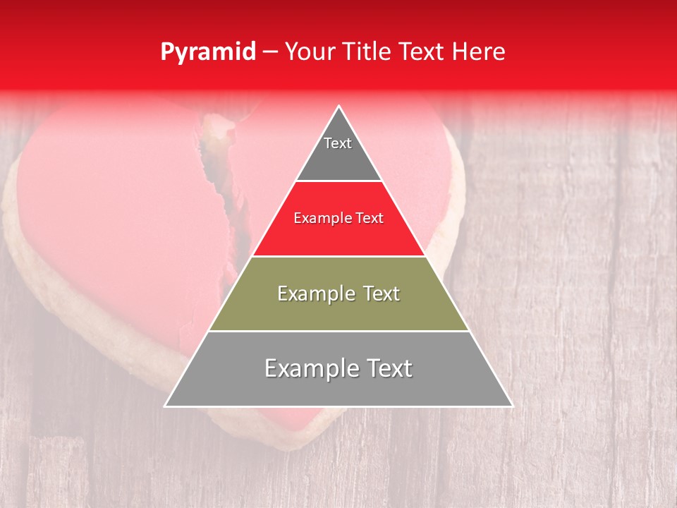 A Heart Shaped Cookie With A Bite Taken Out Of It PowerPoint Template