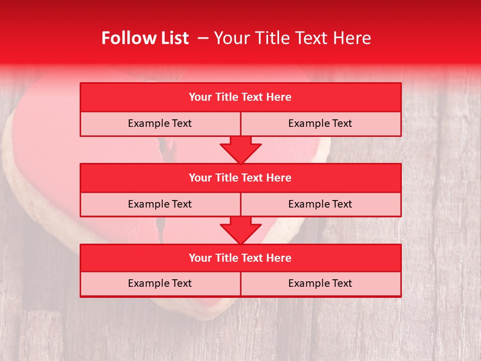 A Heart Shaped Cookie With A Bite Taken Out Of It PowerPoint Template