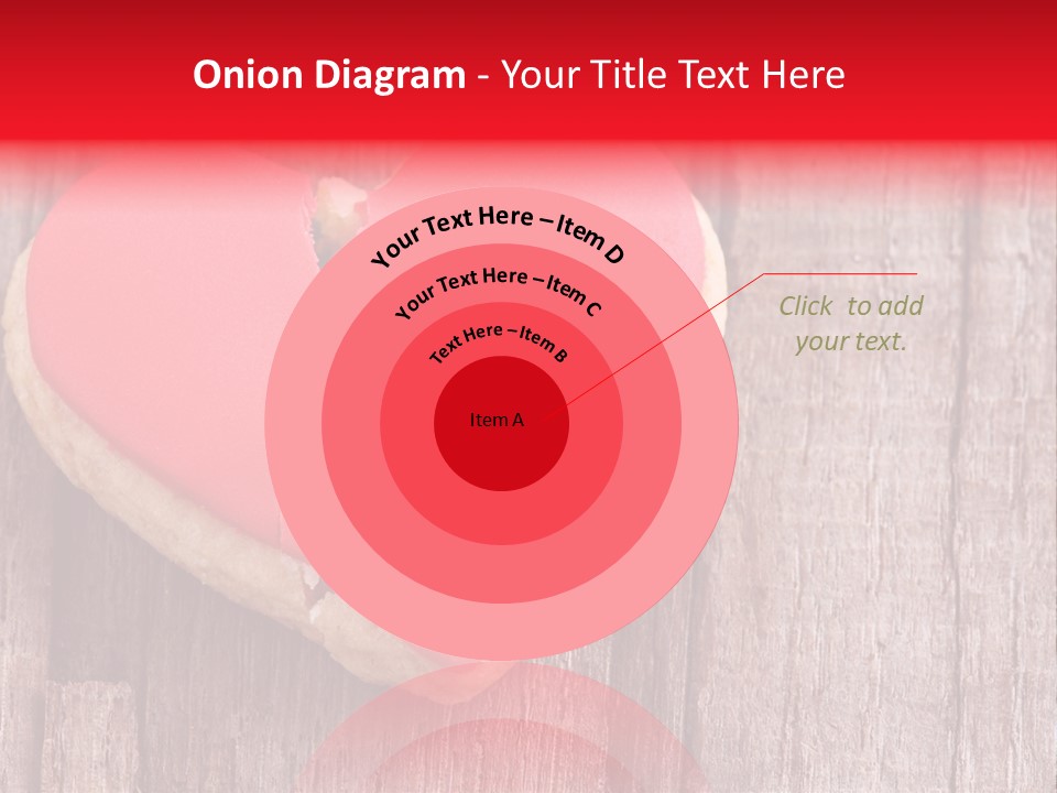 A Heart Shaped Cookie With A Bite Taken Out Of It PowerPoint Template