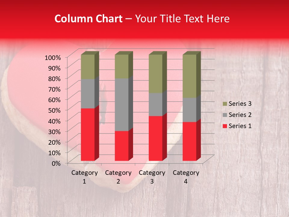 A Heart Shaped Cookie With A Bite Taken Out Of It PowerPoint Template