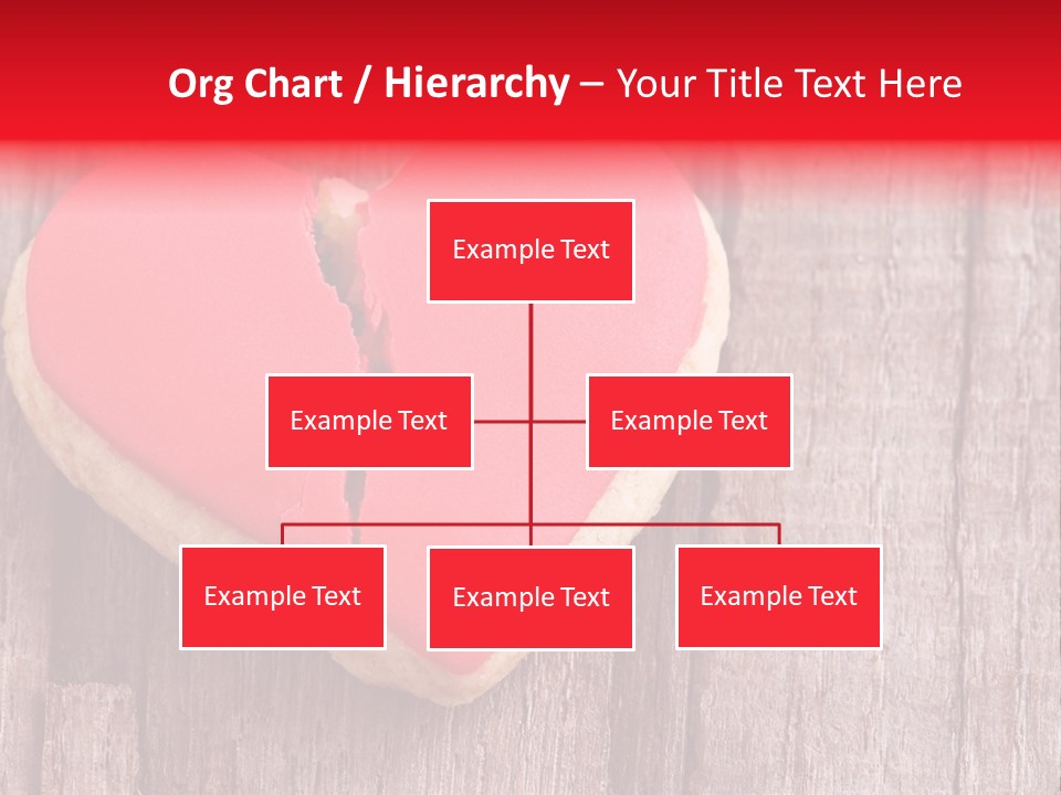 A Heart Shaped Cookie With A Bite Taken Out Of It PowerPoint Template