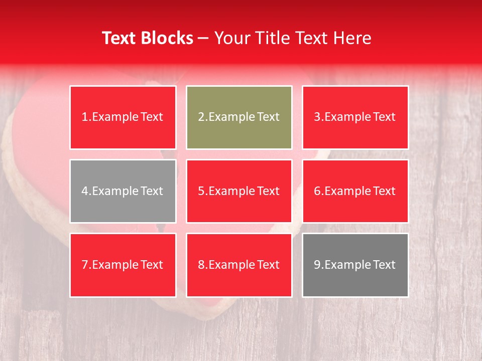 A Heart Shaped Cookie With A Bite Taken Out Of It PowerPoint Template