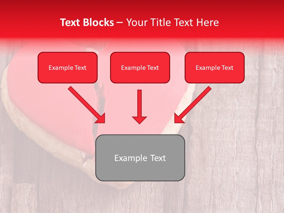 A Heart Shaped Cookie With A Bite Taken Out Of It PowerPoint Template