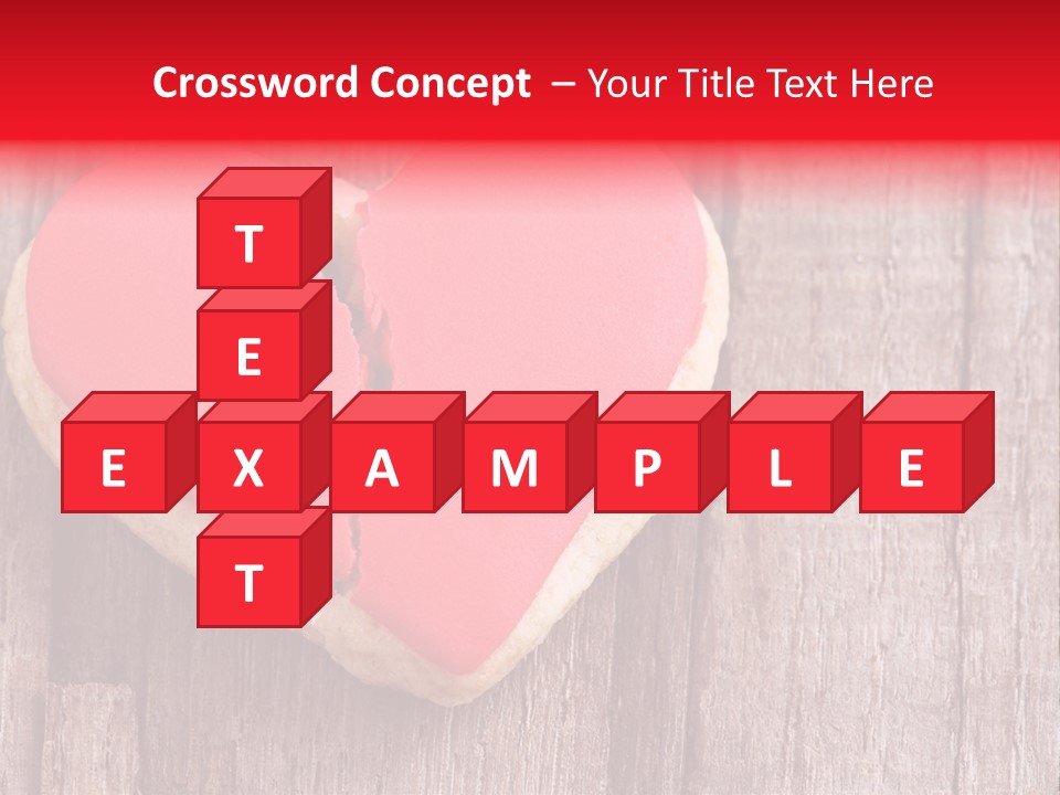A Heart Shaped Cookie With A Bite Taken Out Of It PowerPoint Template