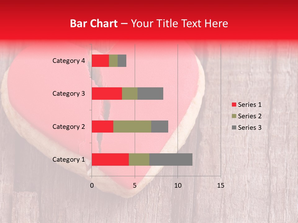 A Heart Shaped Cookie With A Bite Taken Out Of It PowerPoint Template