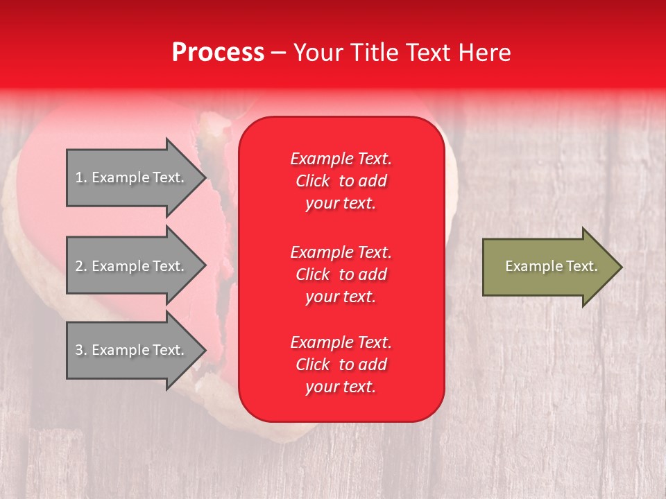A Heart Shaped Cookie With A Bite Taken Out Of It PowerPoint Template