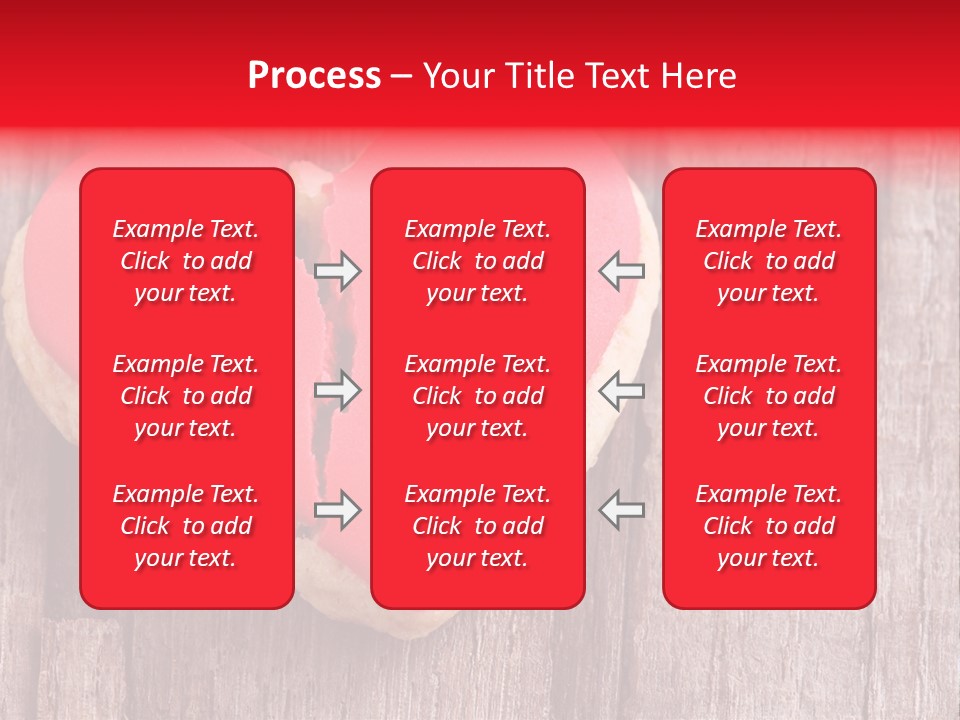 A Heart Shaped Cookie With A Bite Taken Out Of It PowerPoint Template