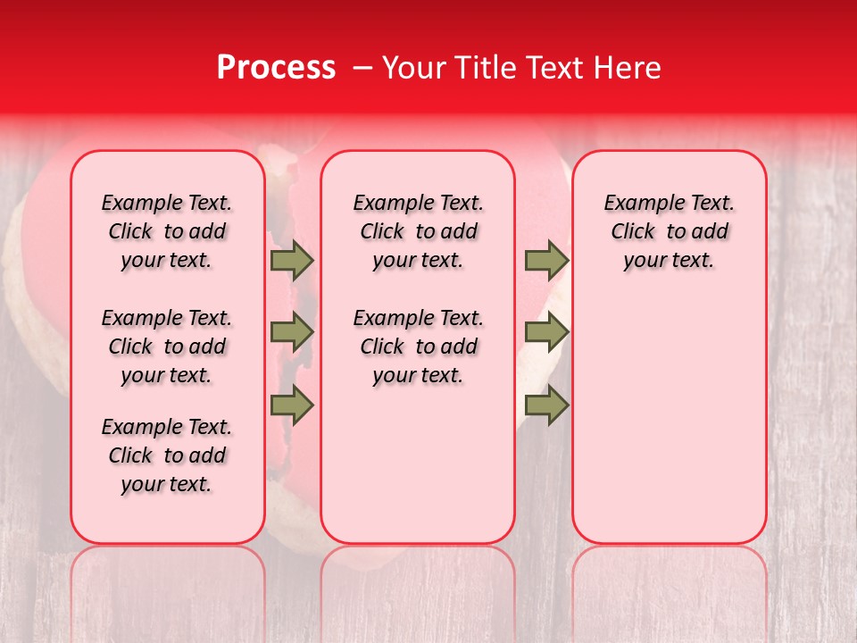 A Heart Shaped Cookie With A Bite Taken Out Of It PowerPoint Template
