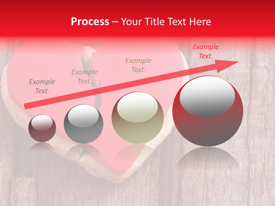 A Heart Shaped Cookie With A Bite Taken Out Of It PowerPoint Template