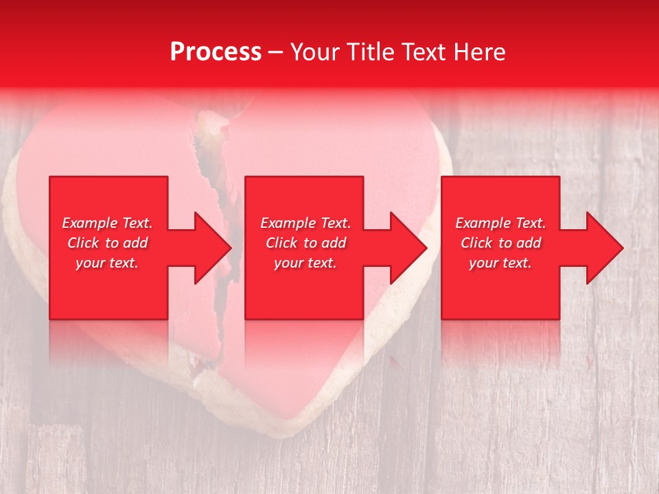 A Heart Shaped Cookie With A Bite Taken Out Of It PowerPoint Template