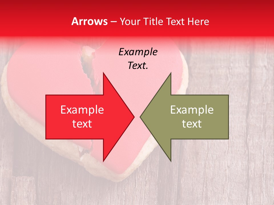 A Heart Shaped Cookie With A Bite Taken Out Of It PowerPoint Template