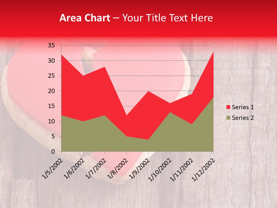 A Heart Shaped Cookie With A Bite Taken Out Of It PowerPoint Template