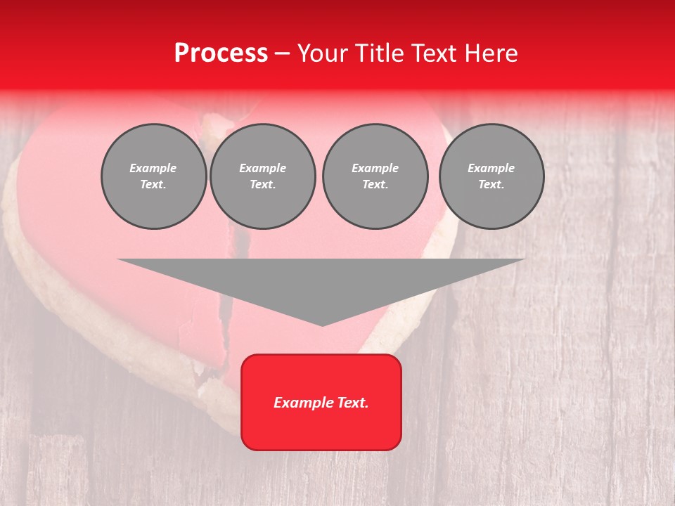 A Heart Shaped Cookie With A Bite Taken Out Of It PowerPoint Template