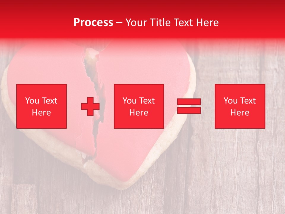 A Heart Shaped Cookie With A Bite Taken Out Of It PowerPoint Template