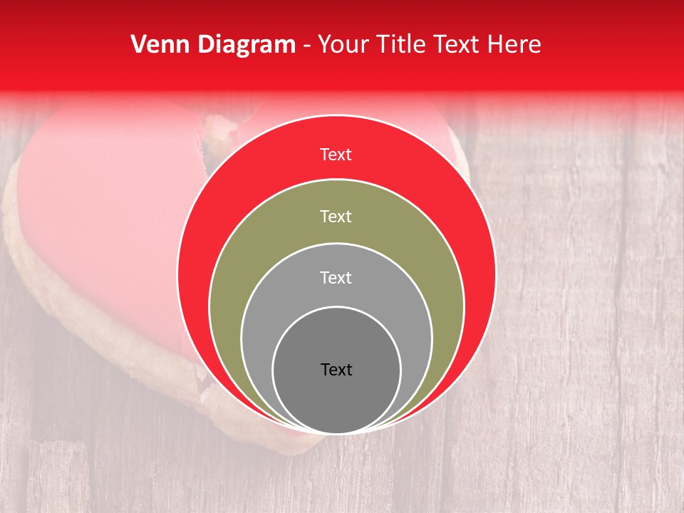 A Heart Shaped Cookie With A Bite Taken Out Of It PowerPoint Template